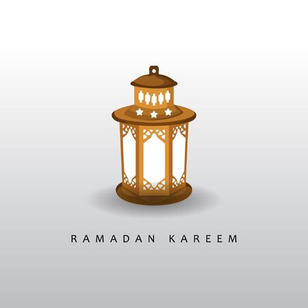 Vector Illustration Ramadan Kareem Lantern. greeting designのイラスト素材