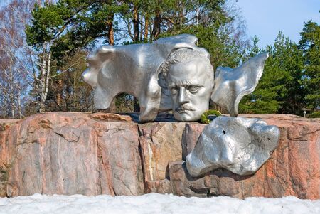 HELSINKI, FINLAND - APRIL 10, 2010:  Sibelius Monument by Finnish sculptor Eila Hiltunen. Jean Sibelius (1865-1957) was a Finnish composer. The Monument is located in Sibelius Parkのeditorial素材