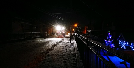 Snowy nightの素材