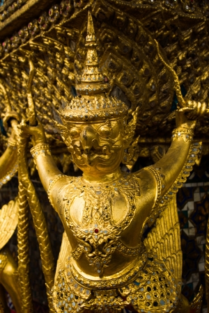 Golden Garuda in Wat Phra Keawの写真素材