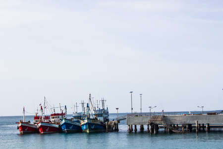Group of boats in the Sea at Koh Lan, Pattaya, Thailandのeditorial素材