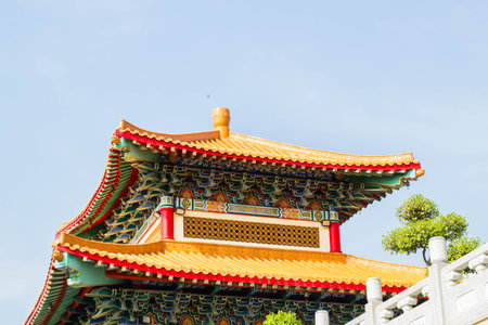 Leng Noei Yi 2 temple  Prabaromrachapisek Temple , Nonthaburi, Thailandの写真素材