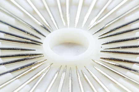 Stainless steel needle of pushpinの写真素材