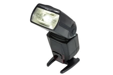 Camera Flash On White Background