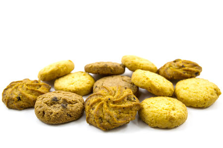 Cookies isolated on white の写真素材