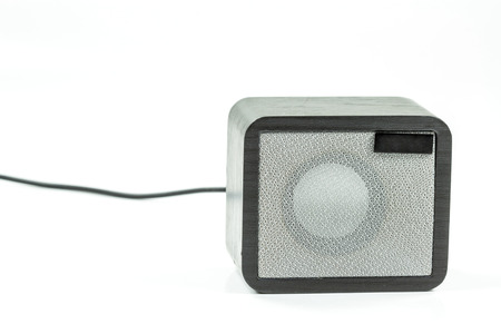 Mini Loudspeaker isolated on a white の写真素材