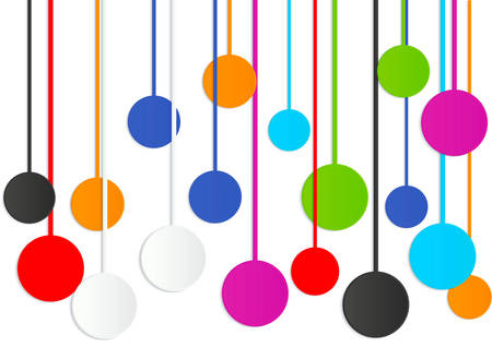 Colorful circle abstract backgroundのイラスト素材