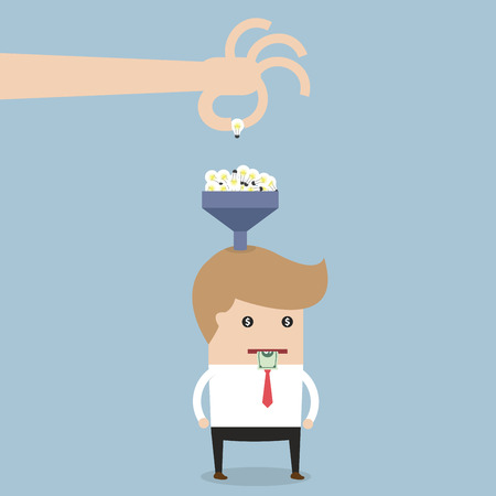 Make money from ideas, Ideas concept, VECTOR, EPS10のイラスト素材