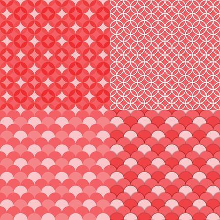 Circles geometric seamless pattern, Abstract background, VECTOR, EPS10のイラスト素材