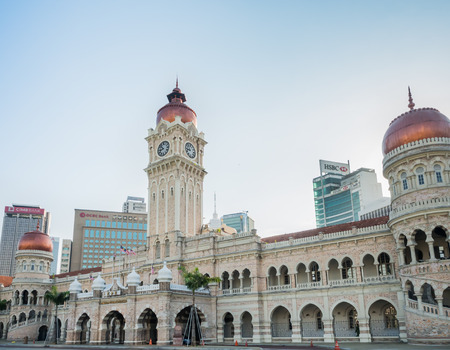 KUALA LUMPUR, MALAYSIA - MAR 1: Sultan Abdul Samad Building in front of the Merdeka Square on March...