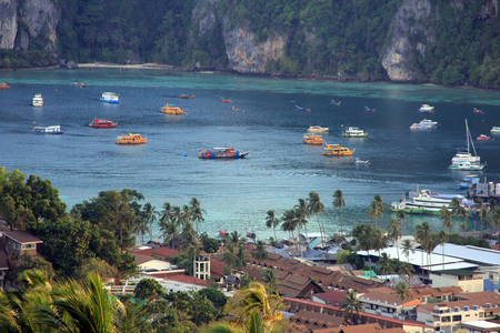 Phi Phi island paradise on earthの写真素材