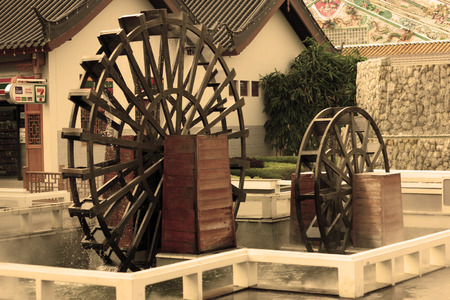 Waterwheel at Suphan Buri  Thailandの写真素材