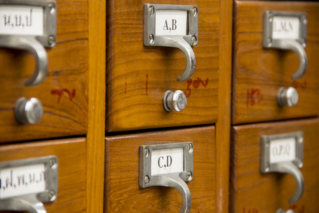 Catalog card is inside