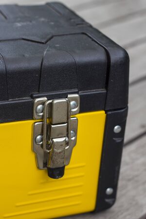 A toolbox on the floorの写真素材