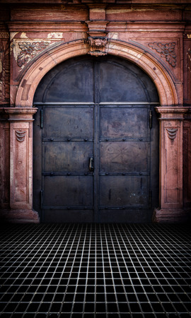 Iron Door Interior Urban Stageの写真素材