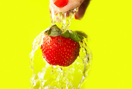 Washing Strawberry
