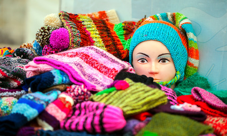 Scarf, Gloves and Dummyの写真素材