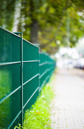 Green Fence Macro Viewの写真素材