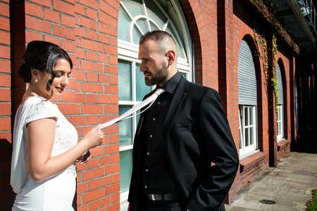 Bride and Groom Marriage Conceptの写真素材