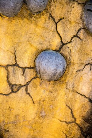 Grunge Crack Wall and Stones  Background