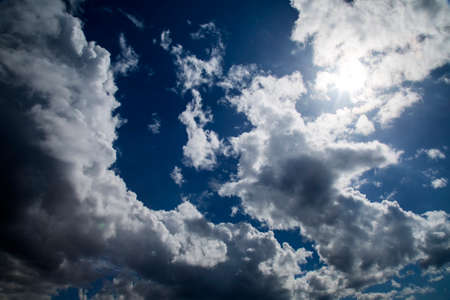 Dark and Bright Cloudsの写真素材