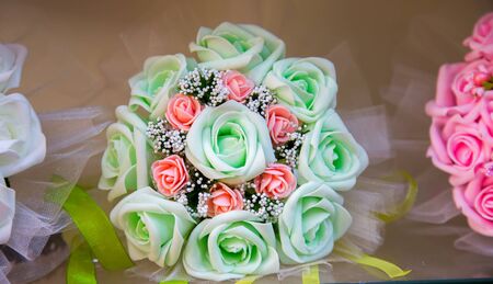 Romantic Love Symbol Wedding Flowersの写真素材