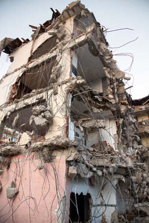 Abandoned Rundown Building Construction Areaの写真素材