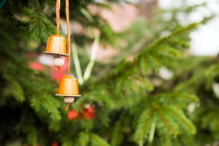 Merry Christmas Decoration on Treeの写真素材