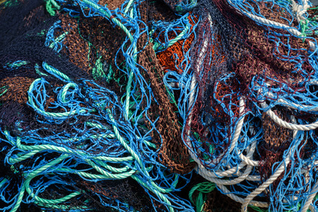 Fishnet Fishing Linesの写真素材