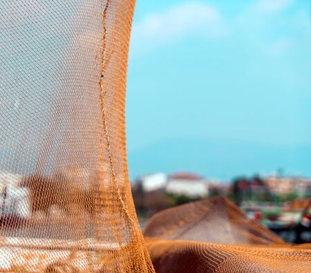 Fishnet Fishing Linesの写真素材