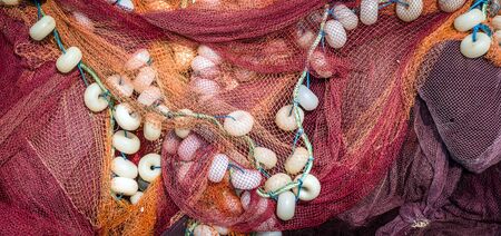 Fishnet Fishing Linesの写真素材