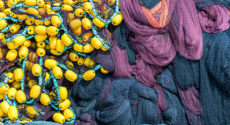 Fishnet Fishing Linesの写真素材