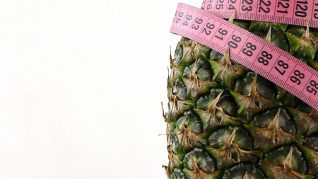 Pineapple and Measurement Fit Life Concept