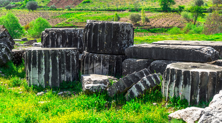 Greek Temple of Artemis near Ephesus and Sardisの写真素材