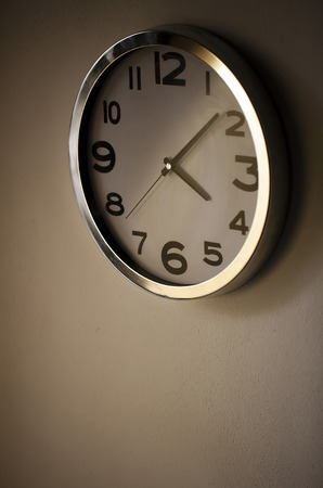 Clock on the Wallの写真素材