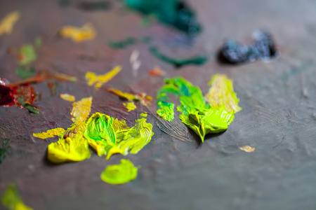 Colorful Paint Paletteの写真素材