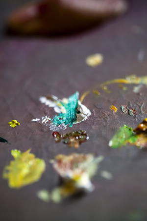 Colorful Paint Paletteの写真素材