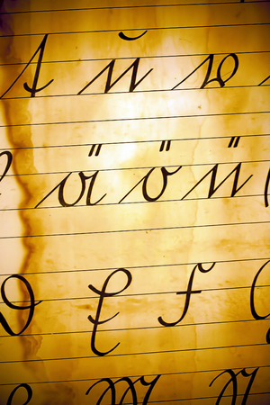 Vintage Latin Alphabets Background