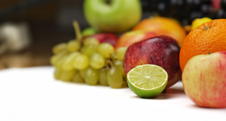 Healty Organic Mix of Fruits Composition