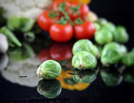 Mix of healthy Organic Vegetable Compositionの写真素材