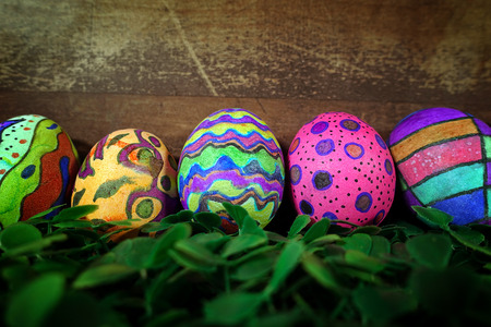 Colorful Easter Paschal Eggs Celebration