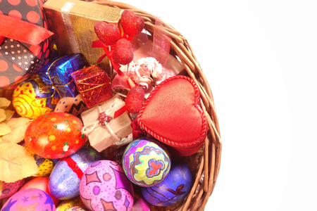 Colorful Easter Paschal Eggs Celebrationの写真素材