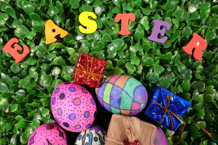 Colorful Easter Paschal Eggs Celebration