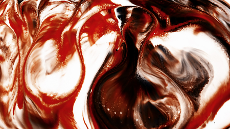 Colorful Ink Pattern Grunge Big Bang Chaos Spread on Milk and Waterの写真素材