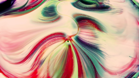 Colorful Ink Pattern Grunge Big Bang Chaos Spread on Milk and Waterの写真素材