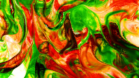 Colorful Ink Pattern Grunge Big Bang Chaos Spread on Milk and Waterの写真素材