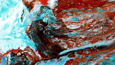 Abstract Beauty of Art Ink Paint Explode Colorful Fantasy Spread