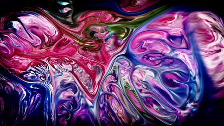 Abstract Beauty of Art Ink Paint Explode Colorful Fantasy Spreadの写真素材