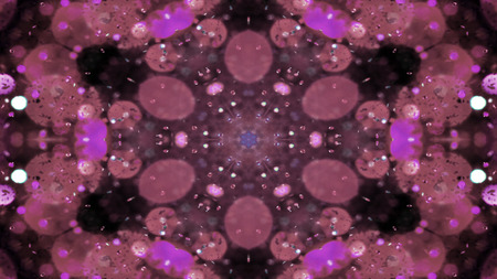 Abstract Colorful Shiny and Hypnotic Concept Symmetric Pattern Ornamental Decorative Kaleidoscope...