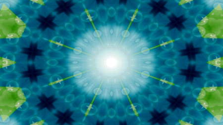 Abstract Colorful Shiny and Hypnotic Concept Symmetric Pattern Ornamental Decorative Kaleidoscope...